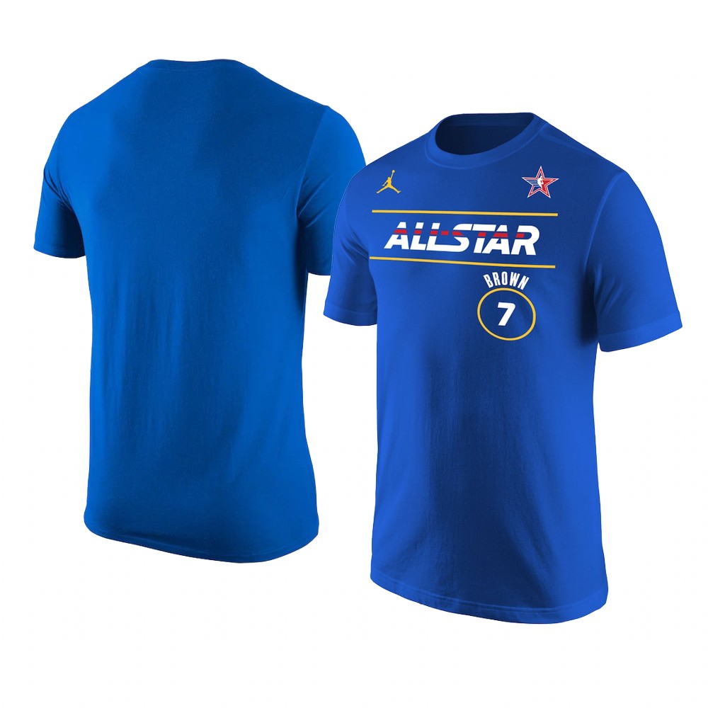 Boston Celtics Jaylen Brown 2021 NBA All-Star T-Shirt Royal Boston Celtics Jaylen Brown 2021 NBA All-Star T-Shirt Royal