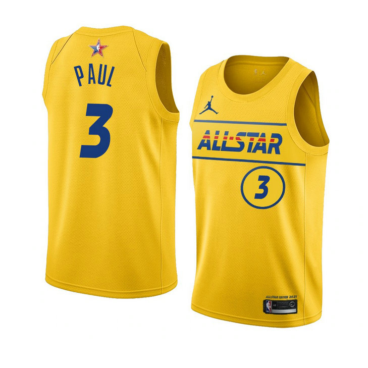 Phoenix Suns Chris Paul 2021 Western Conference NBA All-Star Game Jersey Yellow Phoenix Suns Chris Paul 2021 Western Conference NBA All-Star Game Jersey Yellow