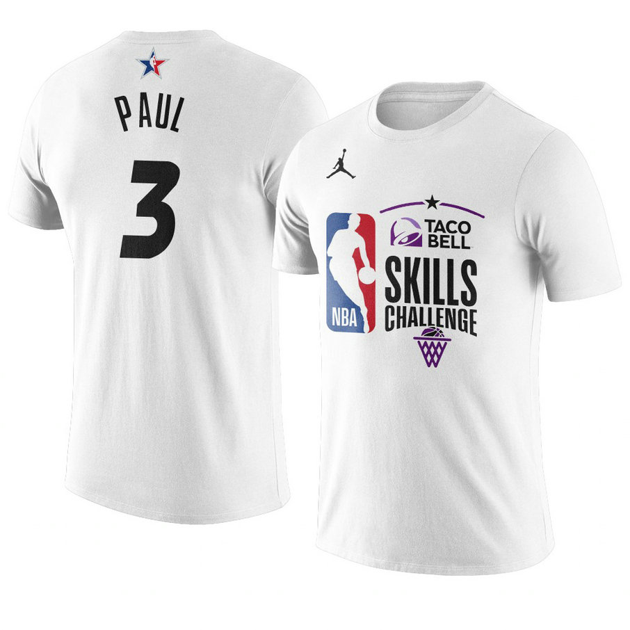 Phoenix Suns Chris Paul 2021 NBA All-Star Game Skills Challenge T-Shirt White Phoenix Suns Chris Paul 2021 NBA All-Star Game Skills Challenge T-Shirt White