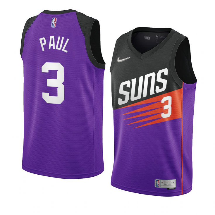 Phoenix Suns 2021 Chris Paul Earned Edition Swingman Jersey Purple