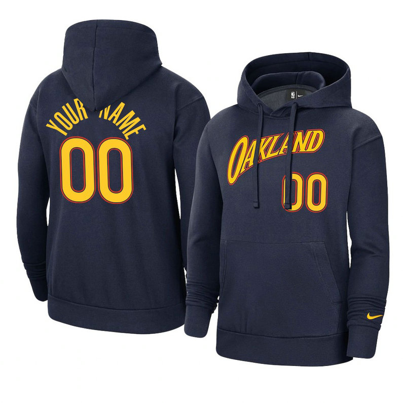 Golden State Warriors Custom Navy Oakland Forever 2021 City Edition Hoodie Golden State Warriors Custom Navy Oakland Forever 2021 City Edition Hoodie