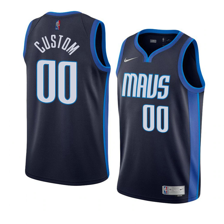 Dallas Mavericks 2021 Custom Earned Edition Dri-FIT Swingman Jersey Navy Dallas Mavericks 2021 Custom Earned Edition Dri-FIT Swingman Jersey Navy