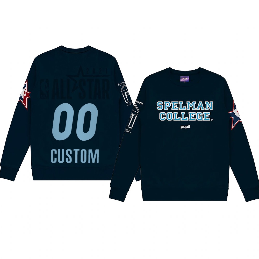 Custom Spelman College Pupil Pullover Sweater 2021 NBA All-Star Game x HBCU Collection Gray Custom Spelman College Pupil Pullover Sweater 2021 NBA All-Star Game x HBCU Collection Gray