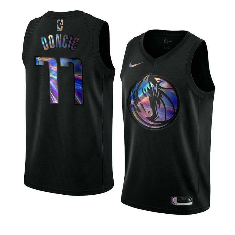Dallas Mavericks Luka Doncic Iridescent HWC Collection 2021 Limited Jersey Dallas Mavericks Luka Doncic Iridescent HWC Collection 2021 Limited Jersey