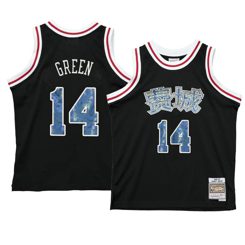 Danny Green Philadelphia 76ers 2021 Lunar New Year Jersey OX Black