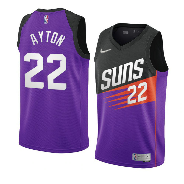 Phoenix Suns 2021 Deandre Ayton Earned Edition Swingman Jersey Purple Phoenix Suns 2021 Deandre Ayton Earned Edition Swingman Jersey Purple