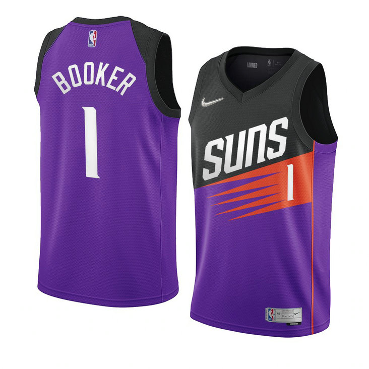 Phoenix Suns 2021 Devin Booker Earned Edition Swingman Jersey Purple Phoenix Suns 2021 Devin Booker Earned Edition Swingman Jersey Purple