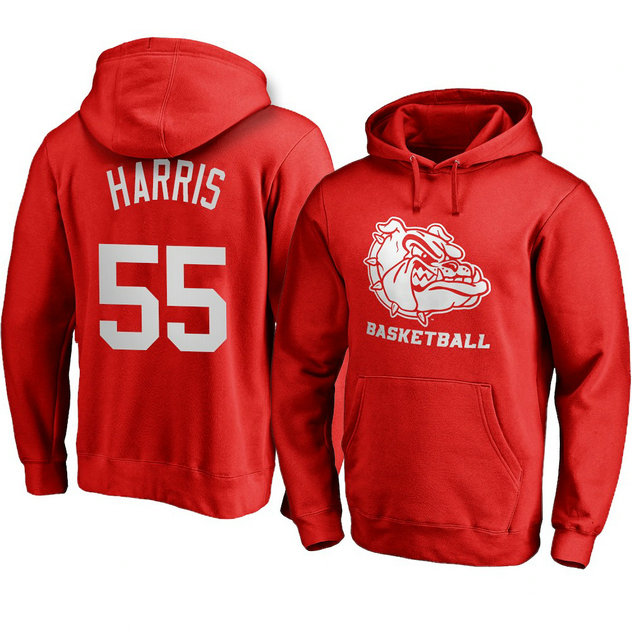 Dominick Harris Gonzaga Bulldogs Personalized Basketball Hoodie 2021 Name & Number Red