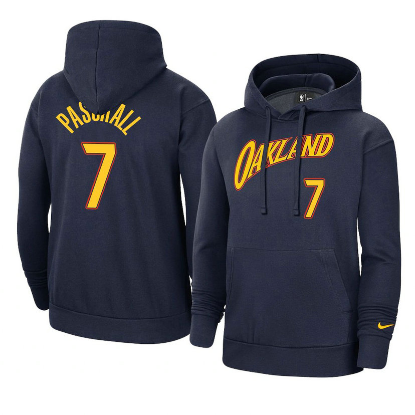 Golden State Warriors Eric Paschall Navy Oakland Forever 2021 City Edition Hoodie Golden State Warriors Eric Paschall Navy Oakland Forever 2021 City Edition Hoodie