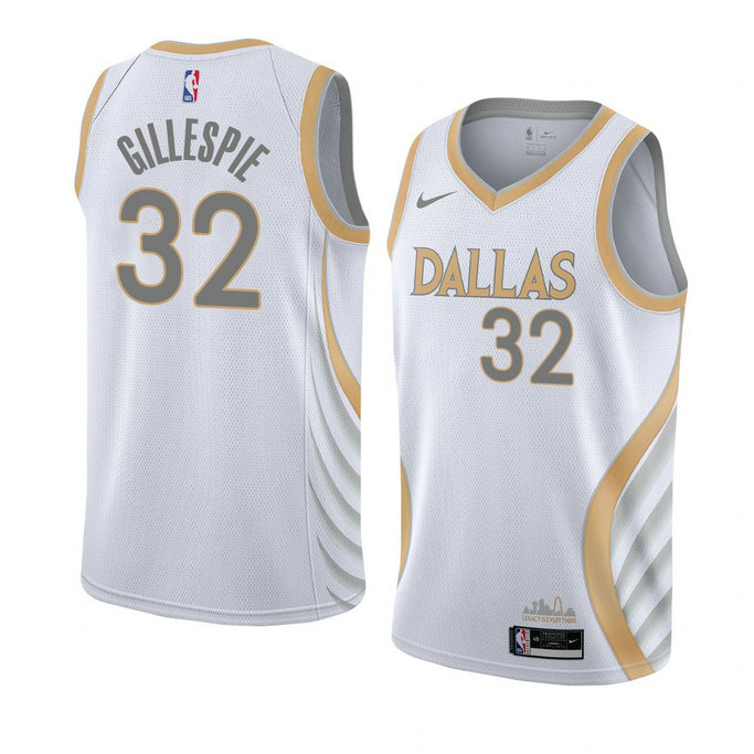 Freddie Gillespie Dallas Mavericks City Edition Jersey 2021-22 White Freddie Gillespie Dallas Mavericks City Edition Jersey 2021-22 White