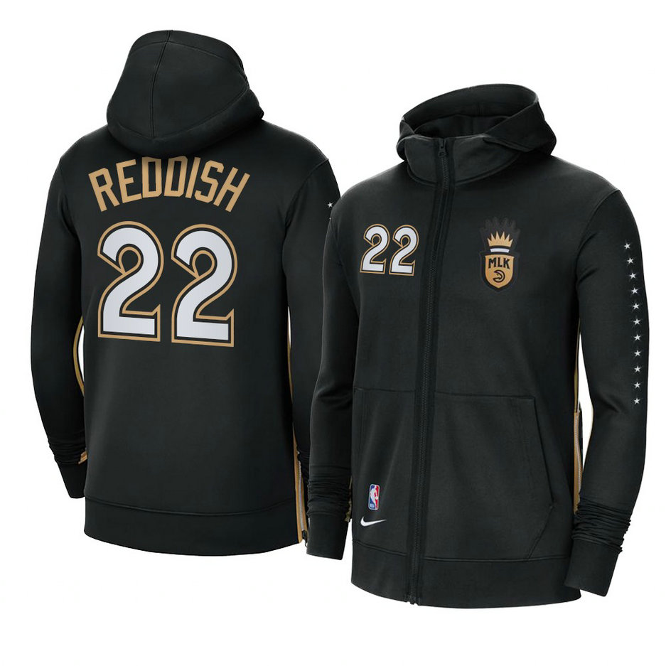 Cam Reddish Atlanta Hawks 2021 MLK City Showtime Zip Hoodie Black Cam Reddish Atlanta Hawks 2021 MLK City Showtime Zip Hoodie Black