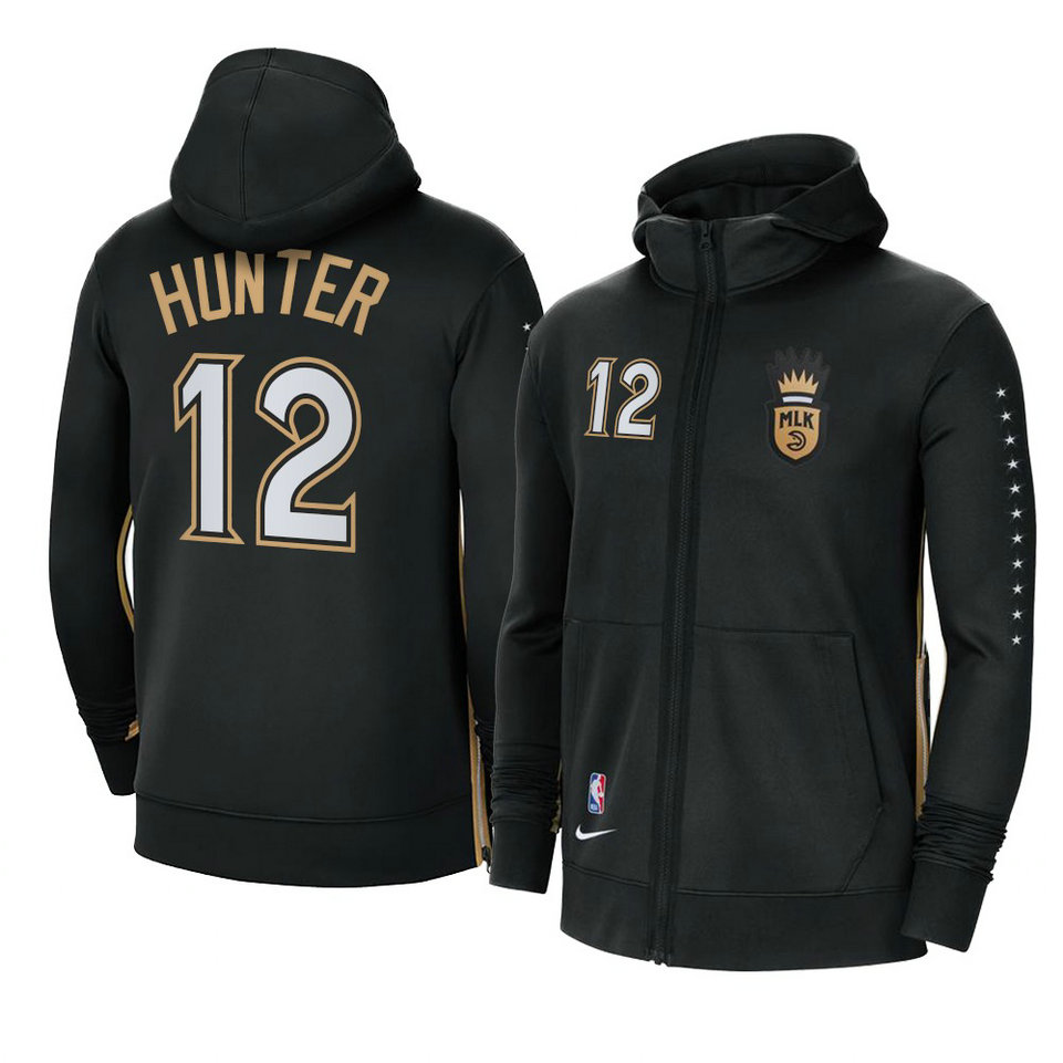 De'andre Hunter Atlanta Hawks 2021 MLK City Showtime Zip Hoodie Black