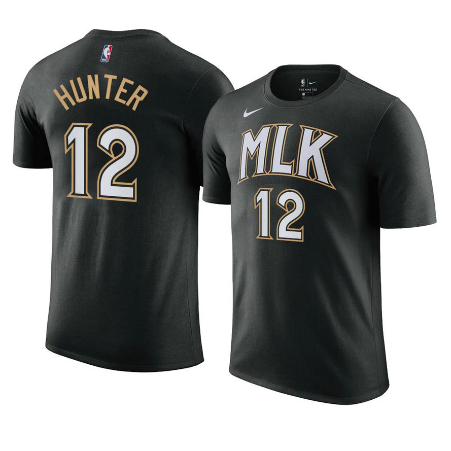 Atlanta Hawks De'andre Hunter 2021 MLK Day City Edition T-Shirt Black