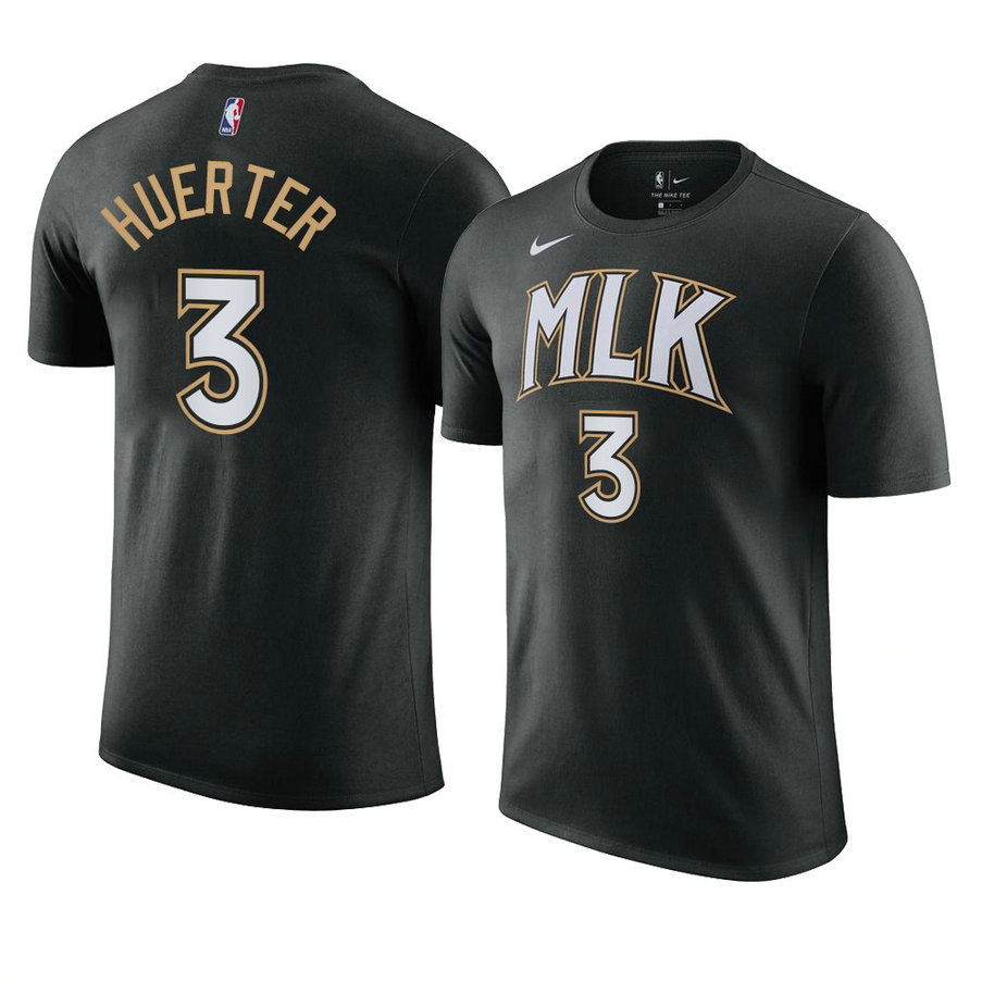 Atlanta Hawks Kevin Huerter 2021 MLK Day City Edition T-Shirt Black