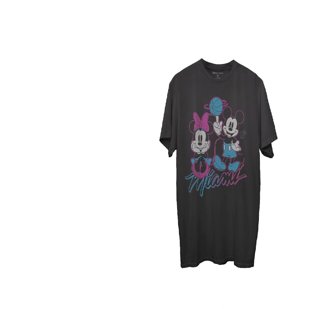 Miami Heat Black Disney Mickey Minnie Junk Food 2021 City Edition T-Shirt Miami Heat Black Disney Mickey Minnie Junk Food 2021 City Edition T-Shirt