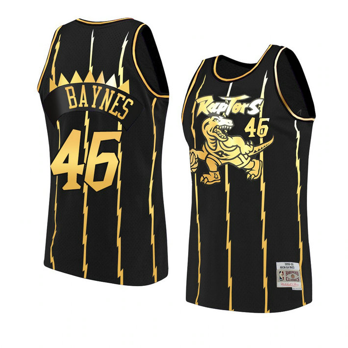 Toronto Raptors Aron Baynes Black 2021 Golden Edition Jersey HWC Limited