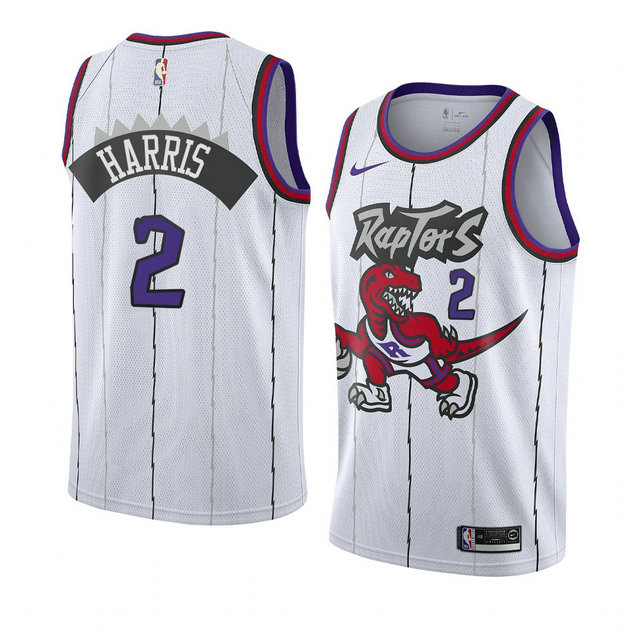 Toronto Raptors Jalen Harris White 2021 Hardwood Classics Jersey