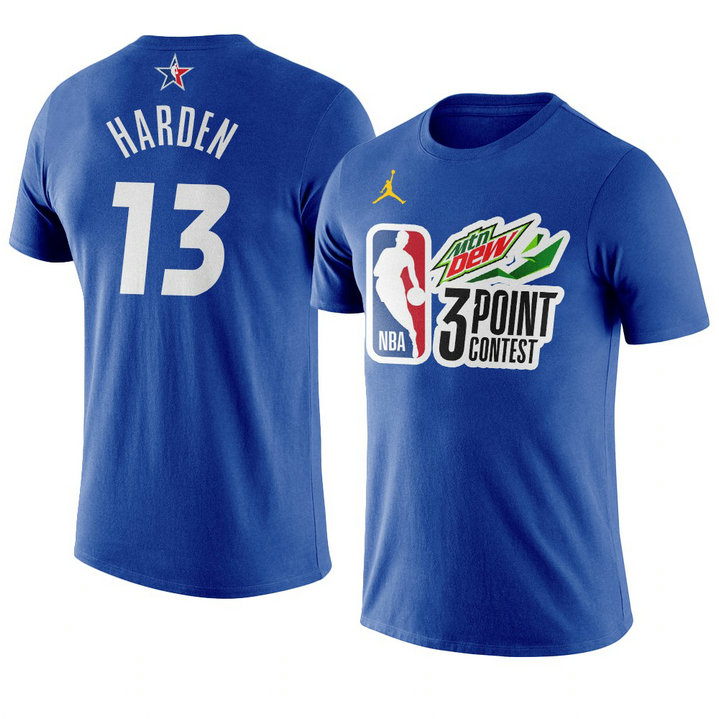 Brooklyn Nets James Harden 2021 NBA All-Star Game 3point-contest T-Shirt Eastern Conference Royal Brooklyn Nets James Harden 2021 NBA All-Star Game 3point-contest T-Shirt Eastern Conference Royal