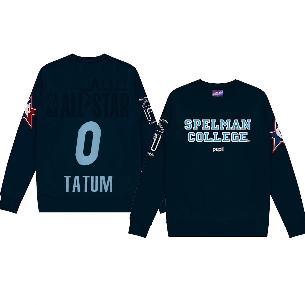 Jayson Tatum Spelman College Pupil Pullover Sweater 2021 NBA All-Star Game x HBCU Collection Gray Jayson Tatum Spelman College Pupil Pullover Sweater 2021 NBA All-Star Game x HBCU Collection Gray