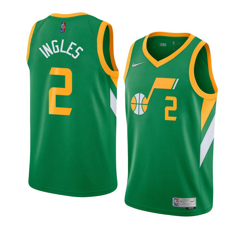 Utah Jazz 2021 Joe Ingles Earned Jersey Green Utah Jazz 2021 Joe Ingles Earned Jersey Green