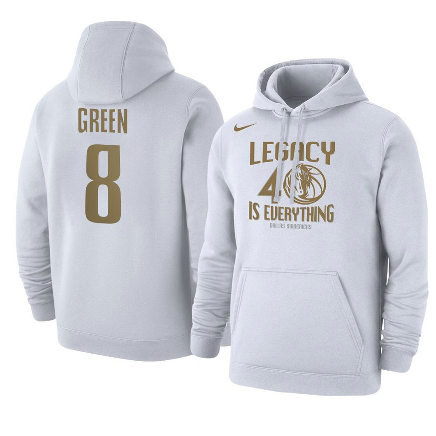 Dallas Mavericks Josh Green 2021 City Edition Story Club Hoodie - White