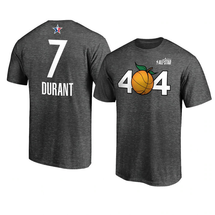 Brooklyn Nets Kevin Durant Native 2021 NBA All-Star Game T-Shirt Charcoal