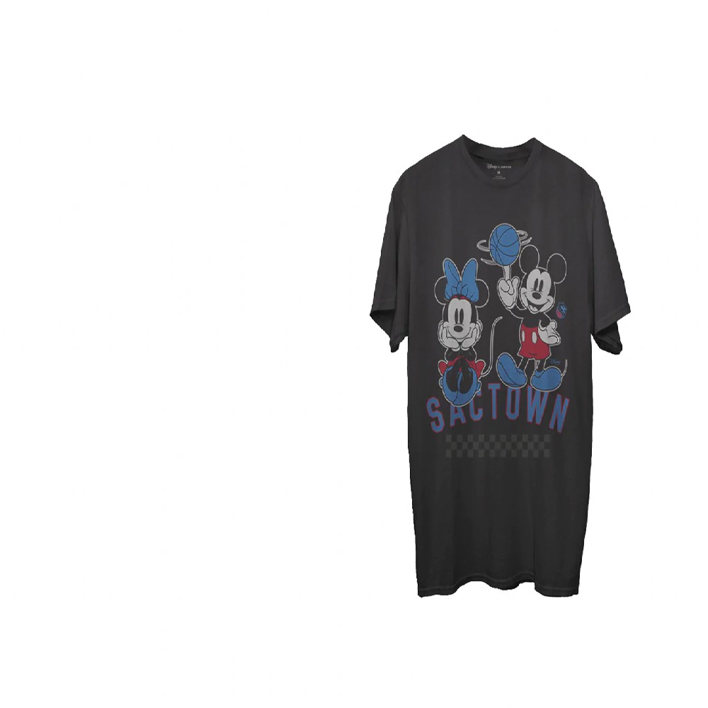Sacramento Kings Black Disney Mickey Minnie Junk Food 2021 City Edition T-Shirt Sacramento Kings Black Disney Mickey Minnie Junk Food 2021 City Edition T-Shirt