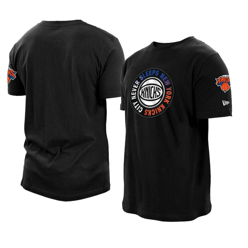 New York Knicks 2021 City Edition T-Shirt Black New York Knicks 2021 City Edition T-Shirt Black