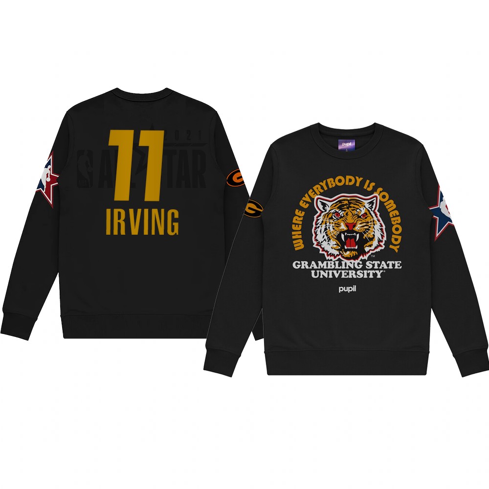 Kyrie Irving Grambling University Pupil Pullover Sweater 2021 NBA All-Star Game x HBCU Collection Black Kyrie Irving Grambling University Pupil Pullover Sweater 2021 NBA All-Star Game x HBCU Collection Black