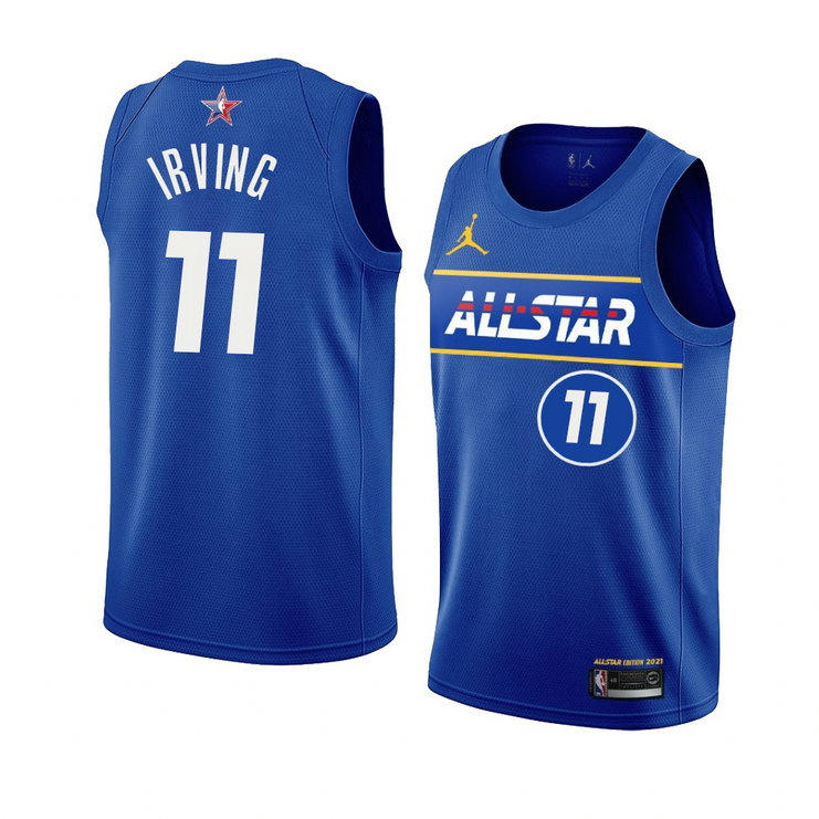Brooklyn Nets Kyrie Irving 2021 NBA All-Star Game TEAM DURANT player jersey Royal Brooklyn Nets Kyrie Irving 2021 NBA All-Star Game TEAM DURANT player jersey Royal