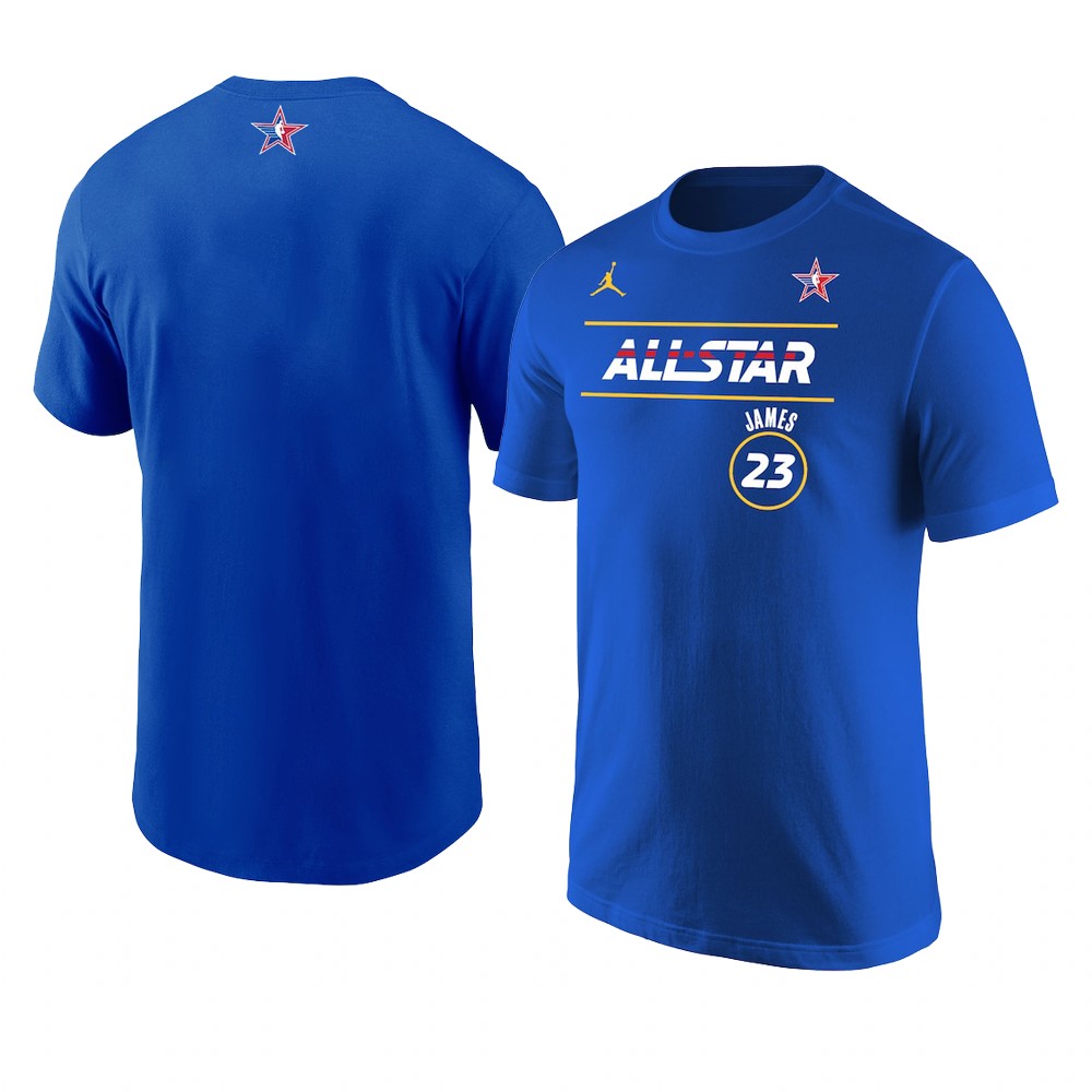 Los Angeles Lakers LeBron James 2021 NBA All-Star T-Shirt Royal