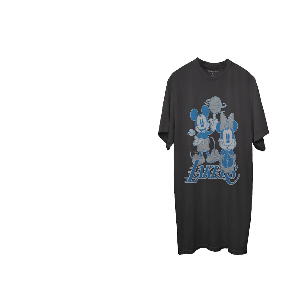 Los Angeles Lakers Black Disney Mickey Minnie Junk Food 2021 City Edition T-Shirt