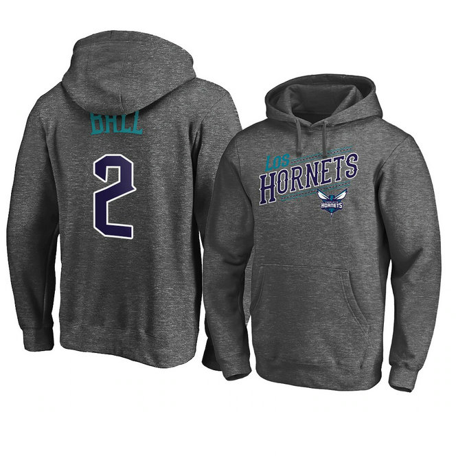 Charlotte Hornets LaMelo Ball 2021 Noches Ene-Be-A Core Pullover Hoodie - Charcoal