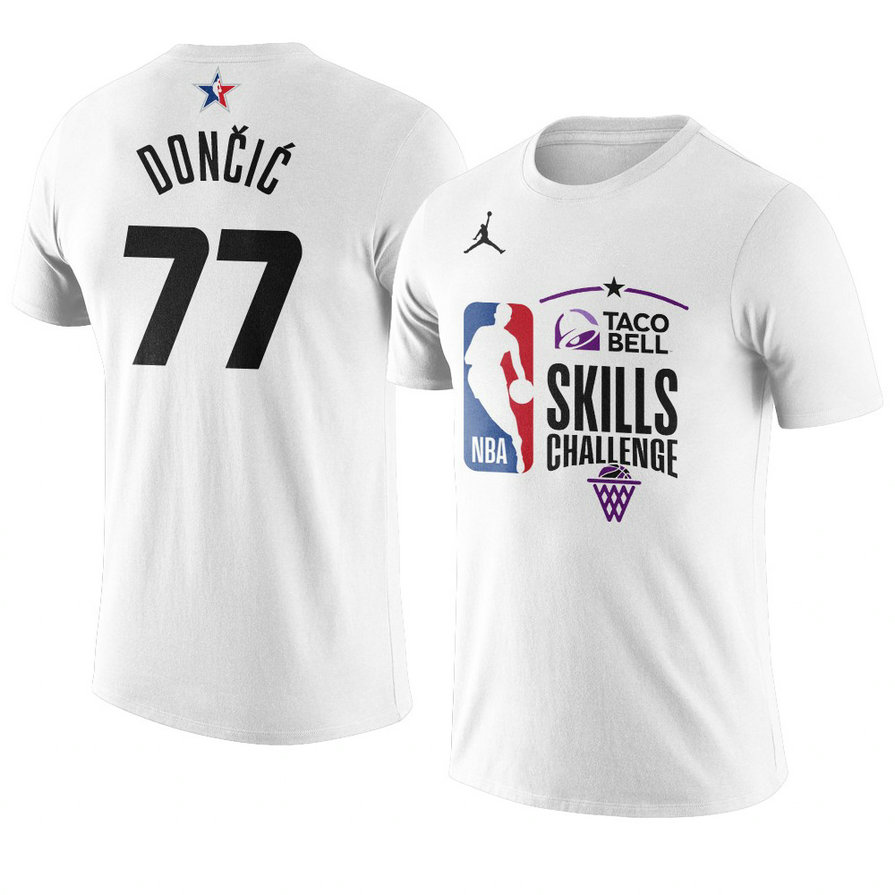 Dallas Mavericks Luka Doncic 2021 NBA All-Star Game Skills Challenge T-Shirt White Dallas Mavericks Luka Doncic 2021 NBA All-Star Game Skills Challenge T-Shirt White