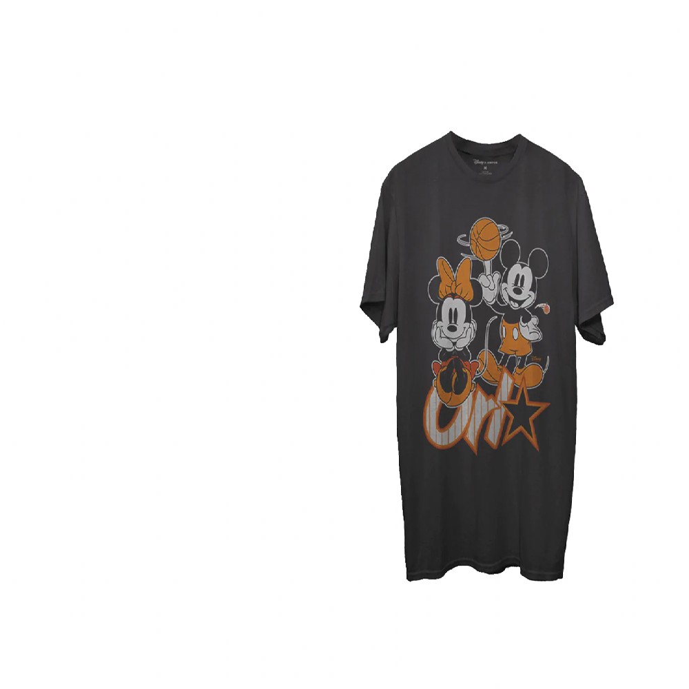 Orlando Magic Black Disney Mickey Minnie Junk Food 2021 City Edition T-Shirt