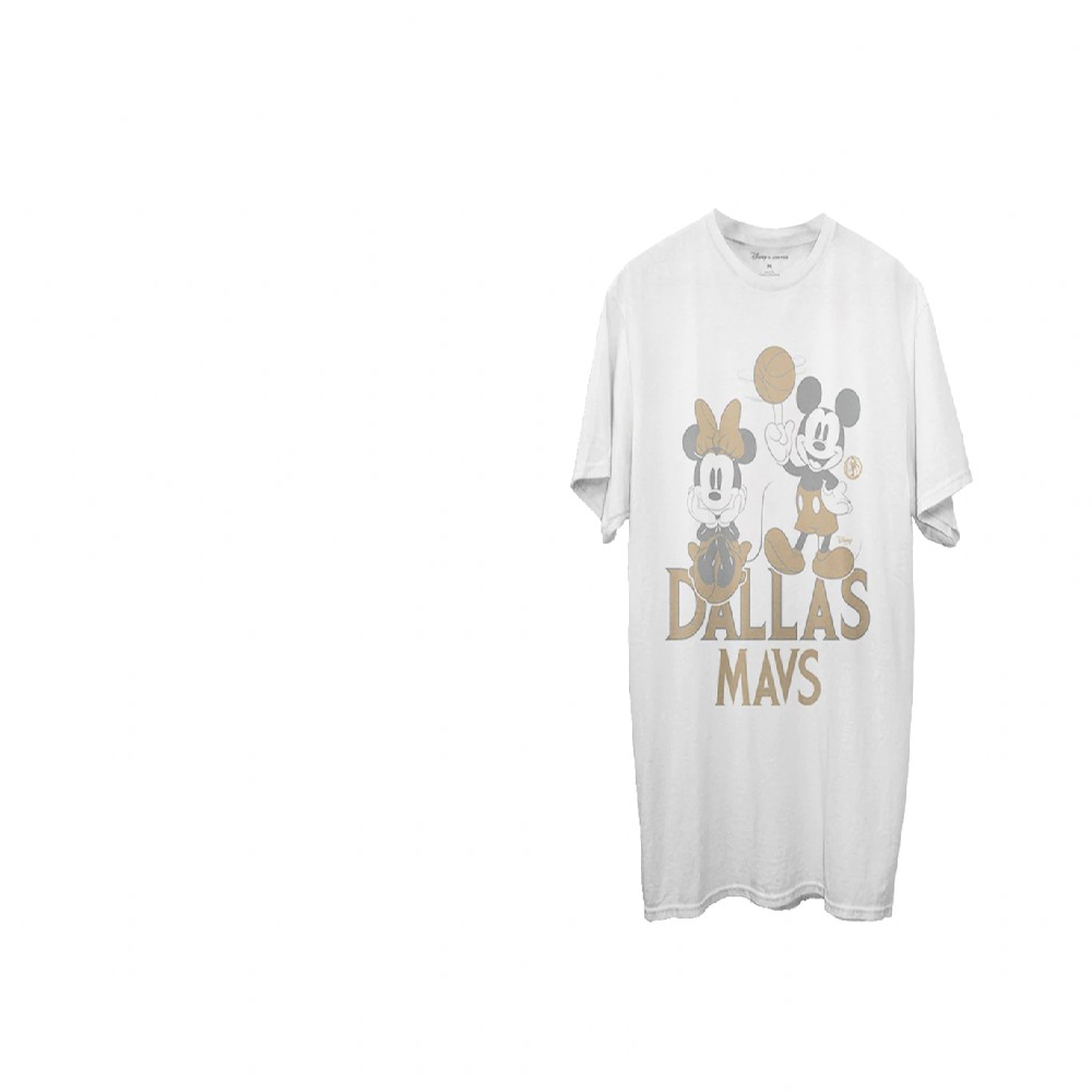 Dallas Mavericks White Disney Mickey Minnie Junk Food 2021 City Edition T-Shirt Dallas Mavericks White Disney Mickey Minnie Junk Food 2021 City Edition T-Shirt