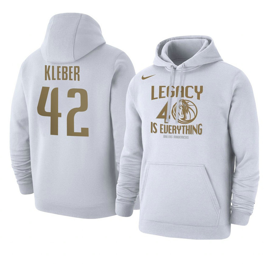Dallas Mavericks Maxi Kleber 2021 City Edition Story Club Hoodie - White Dallas Mavericks Maxi Kleber 2021 City Edition Story Club Hoodie - White