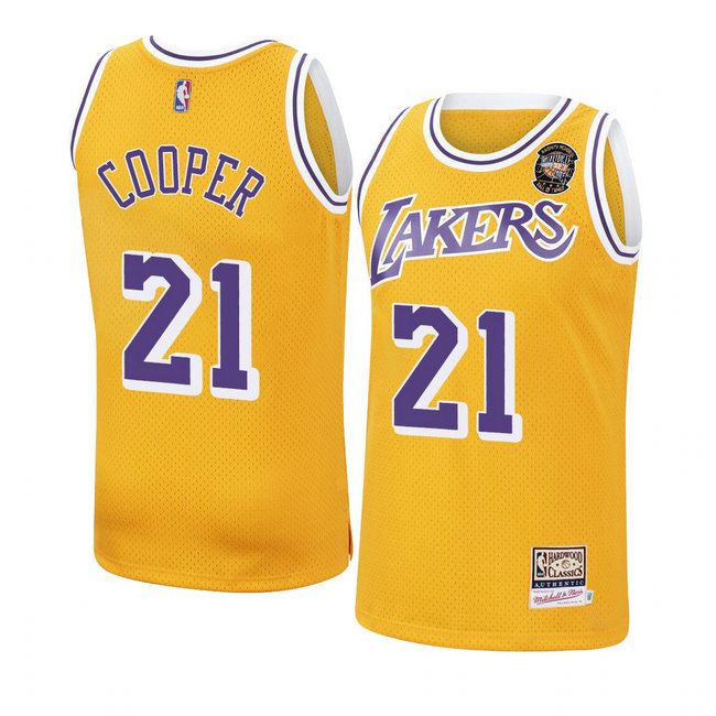 Los Angeles Lakers Michael Cooper 2021 Naismith Hall Of Fame Throwback Jersey Gold Los Angeles Lakers Michael Cooper 2021 Naismith Hall Of Fame Throwback Jersey Gold