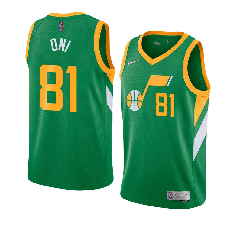 Utah Jazz 2021 Miye Oni Earned Jersey Green