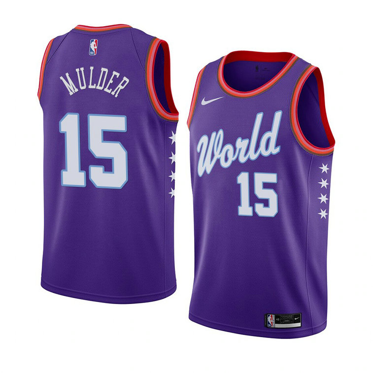 Mychal Mulder Golden State Warriors 2021 NBA Rising Star Jersey World Team Purple Mychal Mulder Golden State Warriors 2021 NBA Rising Star Jersey World Team Purple