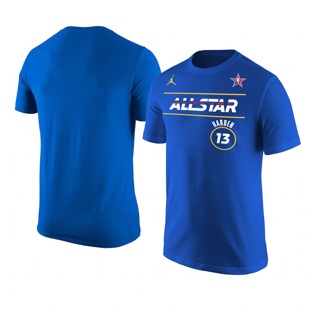 Brooklyn Nets James Harden 2021 NBA All-Star T-Shirt Royal Brooklyn Nets James Harden 2021 NBA All-Star T-Shirt Royal
