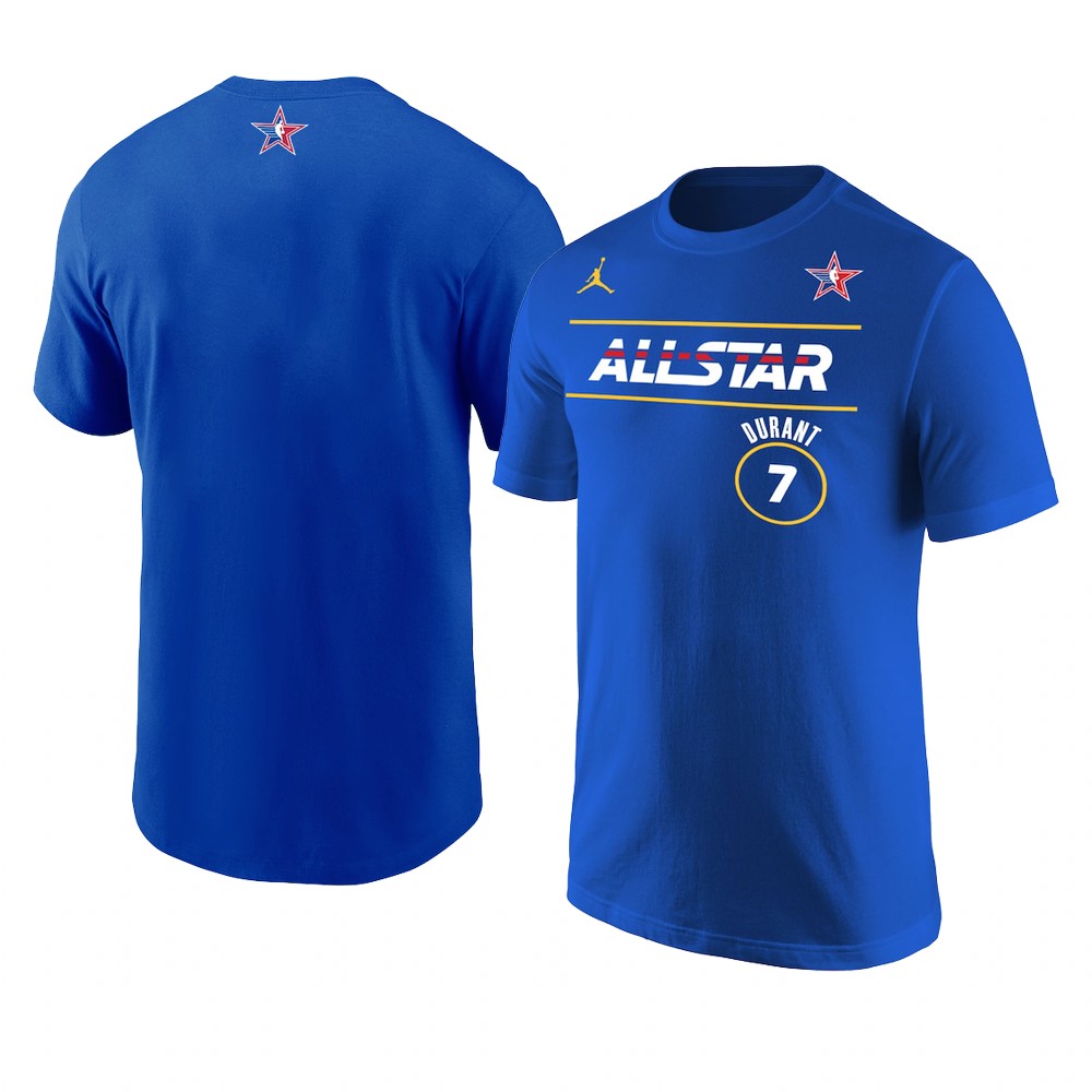 Brooklyn Nets Kevin Durant 2021 NBA All-Star T-Shirt Royal
