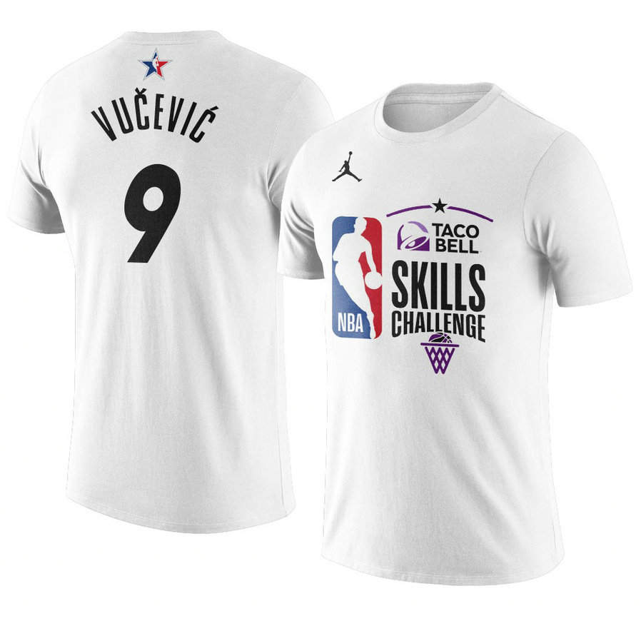 Orlando Magic Nikola Vucevic 2021 NBA All-Star Game Skills Challenge T-Shirt White