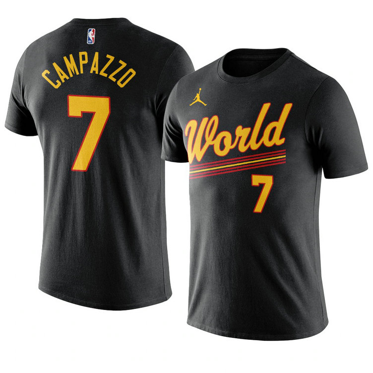 Denver Nuggets Facundo Campazzo 2021 NBA Rising Star World Team T-Shirt Black Denver Nuggets Facundo Campazzo 2021 NBA Rising Star World Team T-Shirt Black