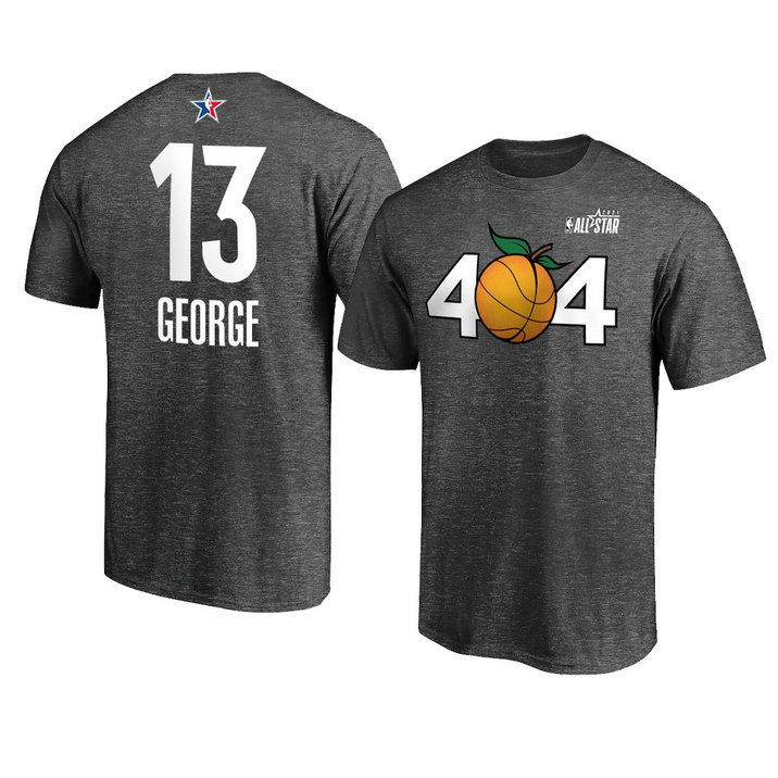 LA Clippers Paul George Native 2021 NBA All-Star Game T-Shirt Charcoal