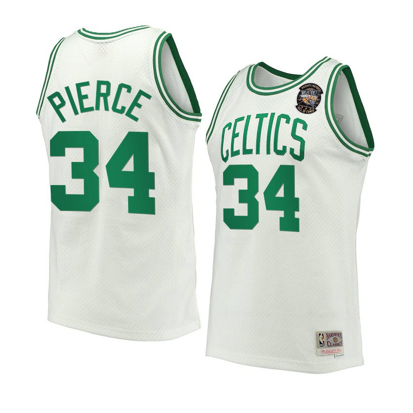 Boston Celtics Paul Pierce 2021 Naismith Hall Of Fame Throwback Jersey White Boston Celtics Paul Pierce 2021 Naismith Hall Of Fame Throwback Jersey White