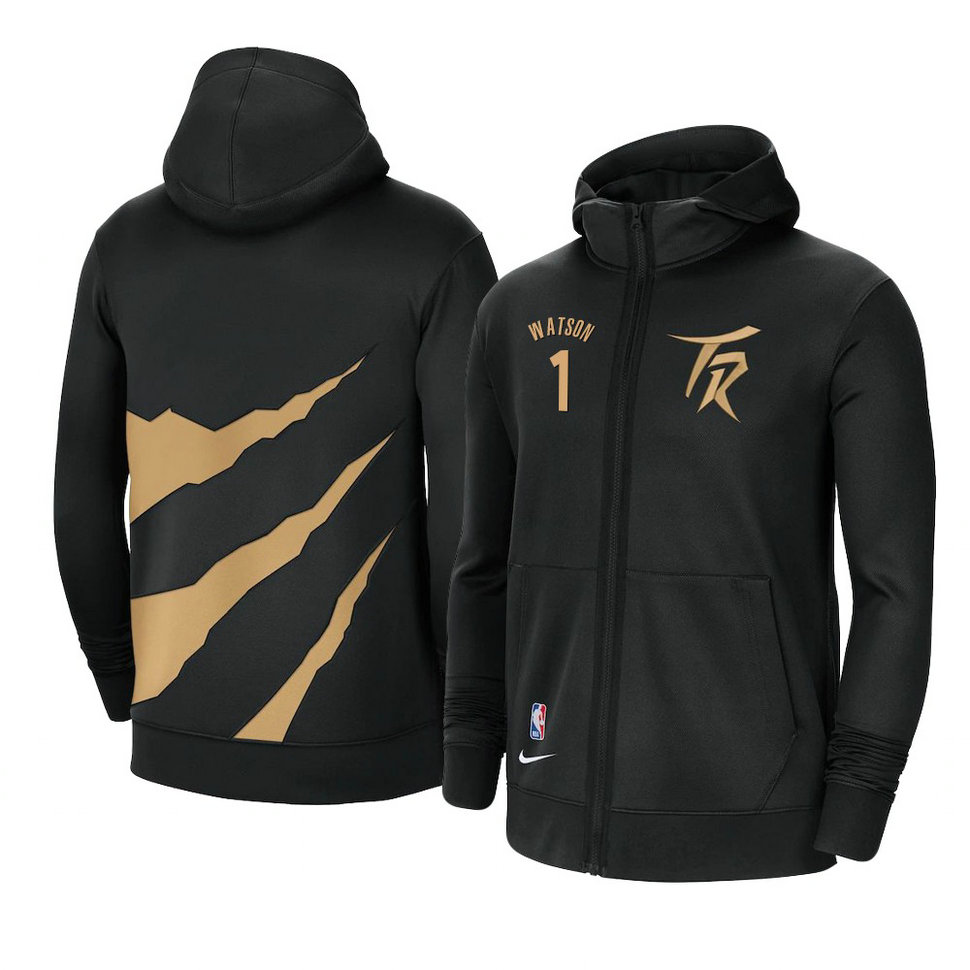 Toronto Raptors Paul Watson Black 2021 City Edition Showtime Hoodie Toronto Raptors Paul Watson Black 2021 City Edition Showtime Hoodie