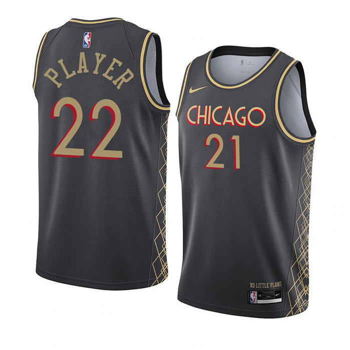 Player Chicago Bulls NBA 75th Anniversary Special Edition Jersey 2021-22 Black