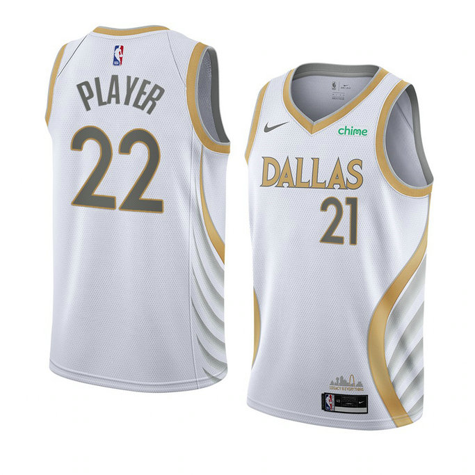 Player Dallas Mavericks NBA 75th Anniversary Limited Edition Jersey 2021-22 White Player Dallas Mavericks NBA 75th Anniversary Limited Edition Jersey 2021-22 White