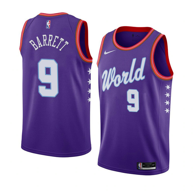 R.J. Barrett New York Knicks 2021 NBA Rising Star Jersey World Team Purple